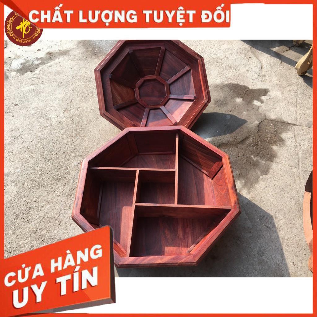 KHAY ĐỰNG BÁNH KẸO VINH HOA PHÚ QUÝ GỖ HƯƠNG 5 NGẮN