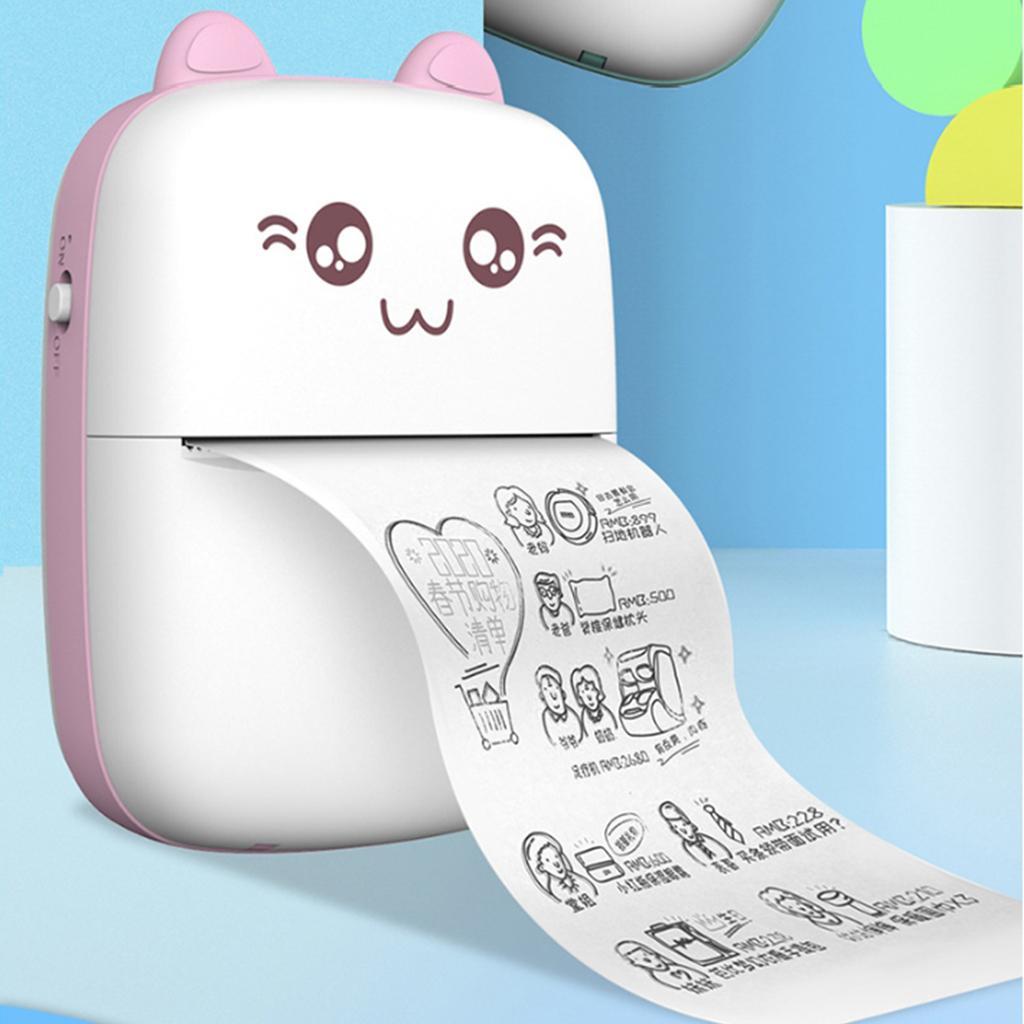 5x Portable Thermal Printer + Photo Memo Printing Paper