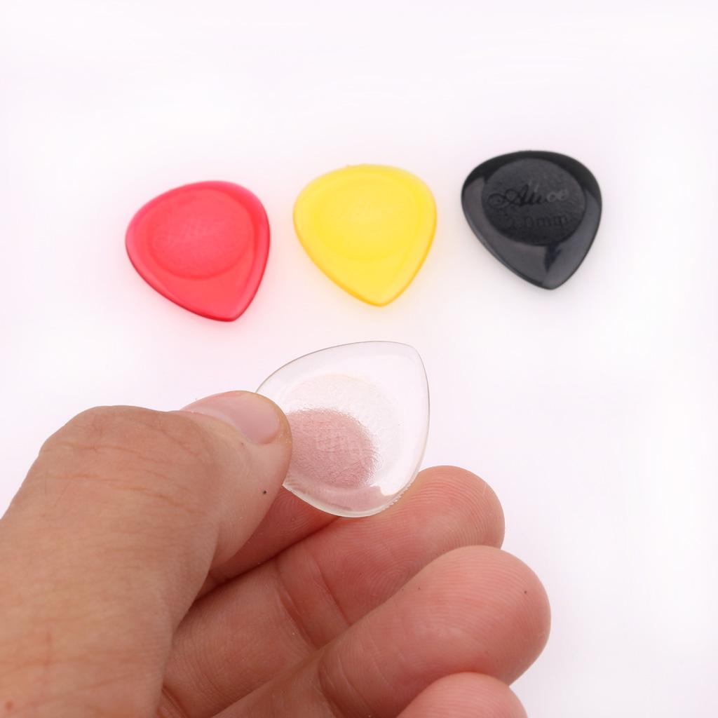 Portable Guitar Pick Plectrum Acoustic Guitar Water Drop Shaped, Pack of 10