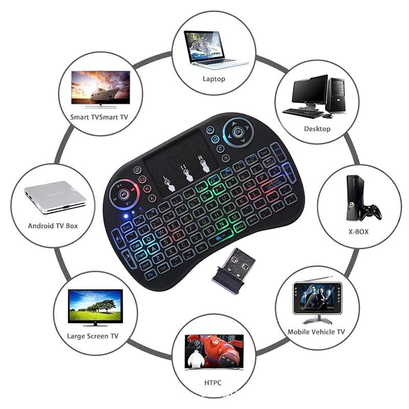 Bàn Phím I8 Mini Không Dây 2.4g Có Đèn Nền