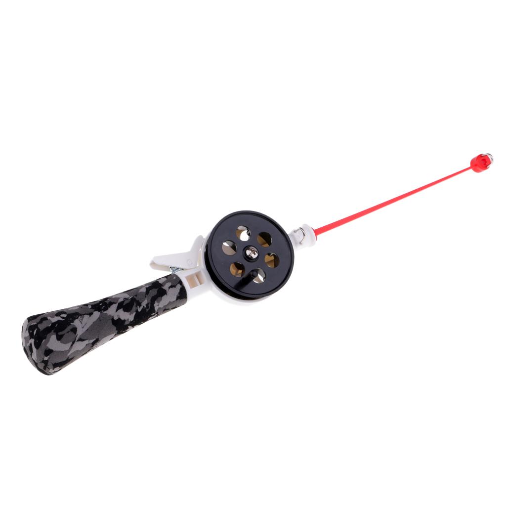 Children Kids Mini Winter Fishing Rod 34cm Ice Rod Fishing Gear with Reel