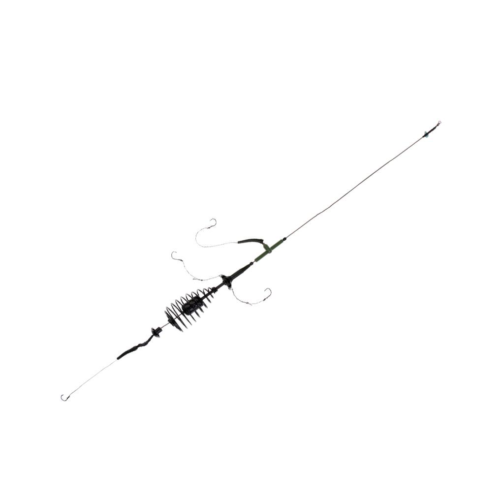 Carp Fishing Explosion Sting Hook with Sinker Lead Bait Feeder Holder