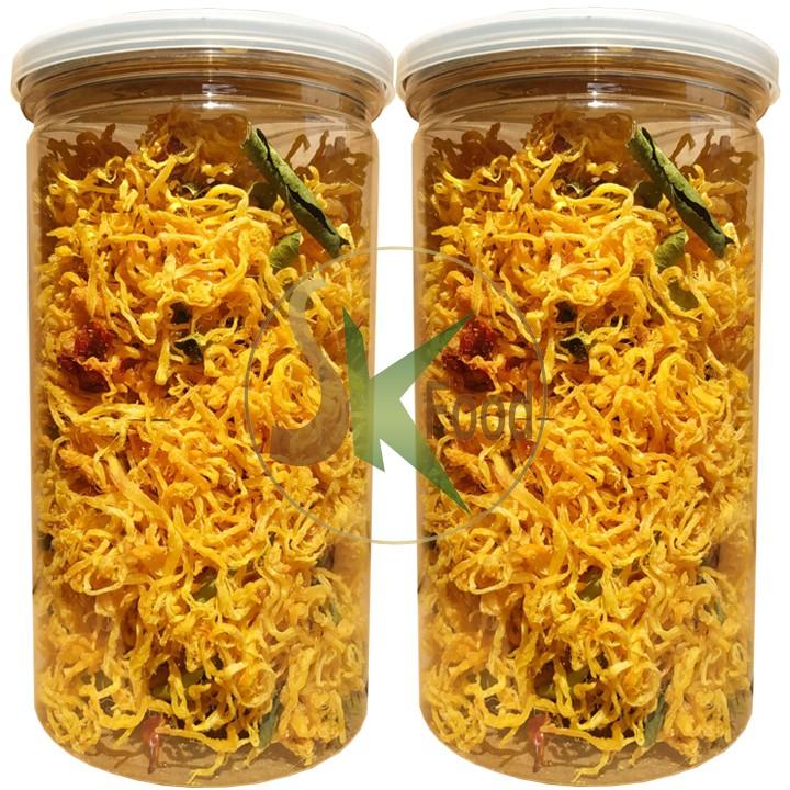 COMBO 3 HŨ KHÔ GÀ LÁ CHANH HIỆU SK FOOD MỖI HŨ 200G