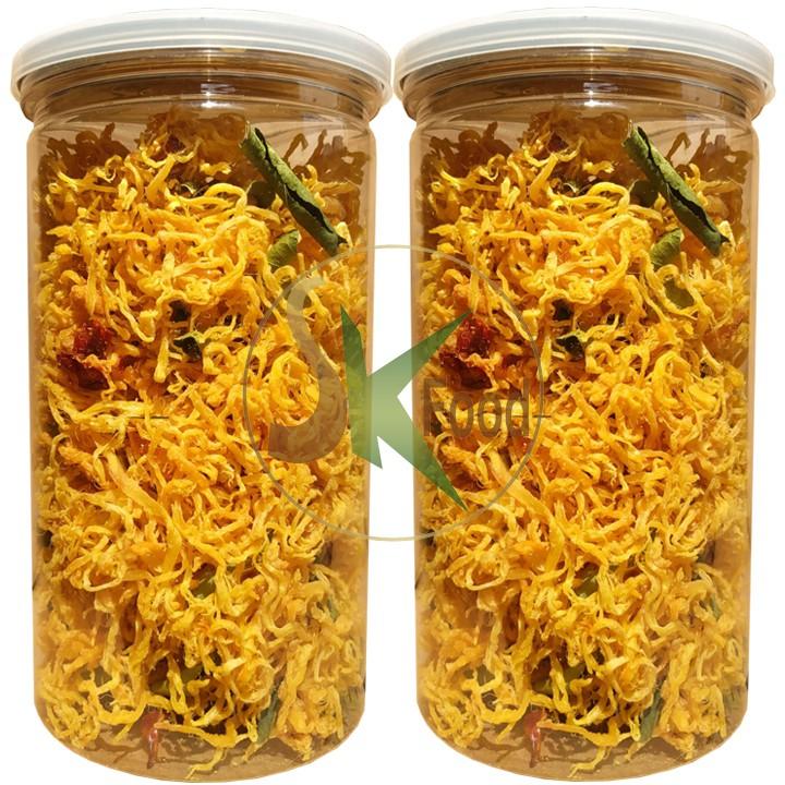 KHÔ GÀ LÁ CHANH HIỆU SK FOOD MỖI HŨ 200G