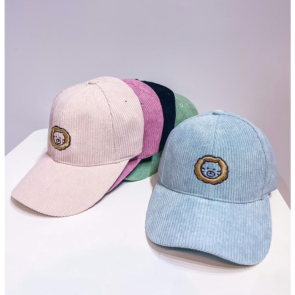 Mũ Lưỡi Trai Nón Kết Nhung Cao Cấp Thêu Mặt Sư tử 430 Phong Cách Ulzzang Form Unisex Nam Nữ