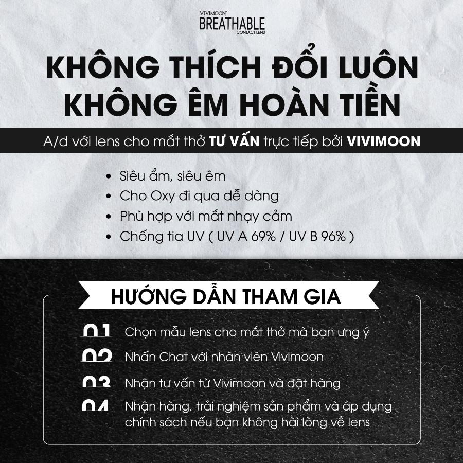 Kính Áp Tròng Màu Xám Sáng Nổi Bật Siêu Êm Siêu Mềm Cho Mắt Thở CELEB Gray VIVIMOON, Lens Đẹp Đi Tiệc, YearEnd Party