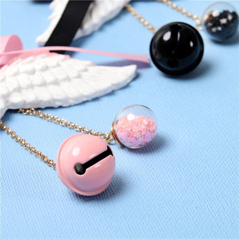 Dây Treo Trang Trí Nội Thất Xe Hơi Hình Đôi Cánh Thiên Thần Bằng Ruy Băng