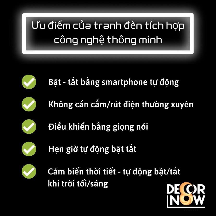 Đèn Hào Quang Phật In Tranh Trúc Chỉ NGANG DECORNOW, Trang Trí Ban Thờ, Gia Tiên, Tượng Phật DCN-26