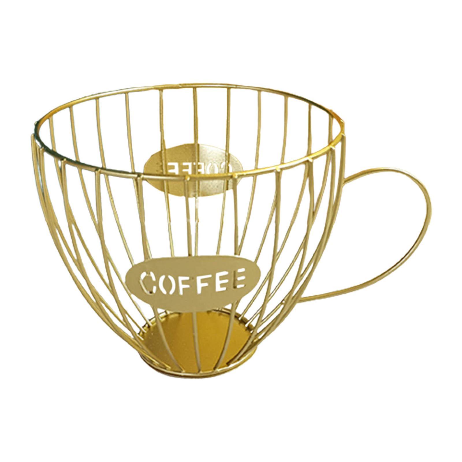 Multiuse Coffee Pod Holder Storage Iron Coffee Pod Organizer for Coffee Bar