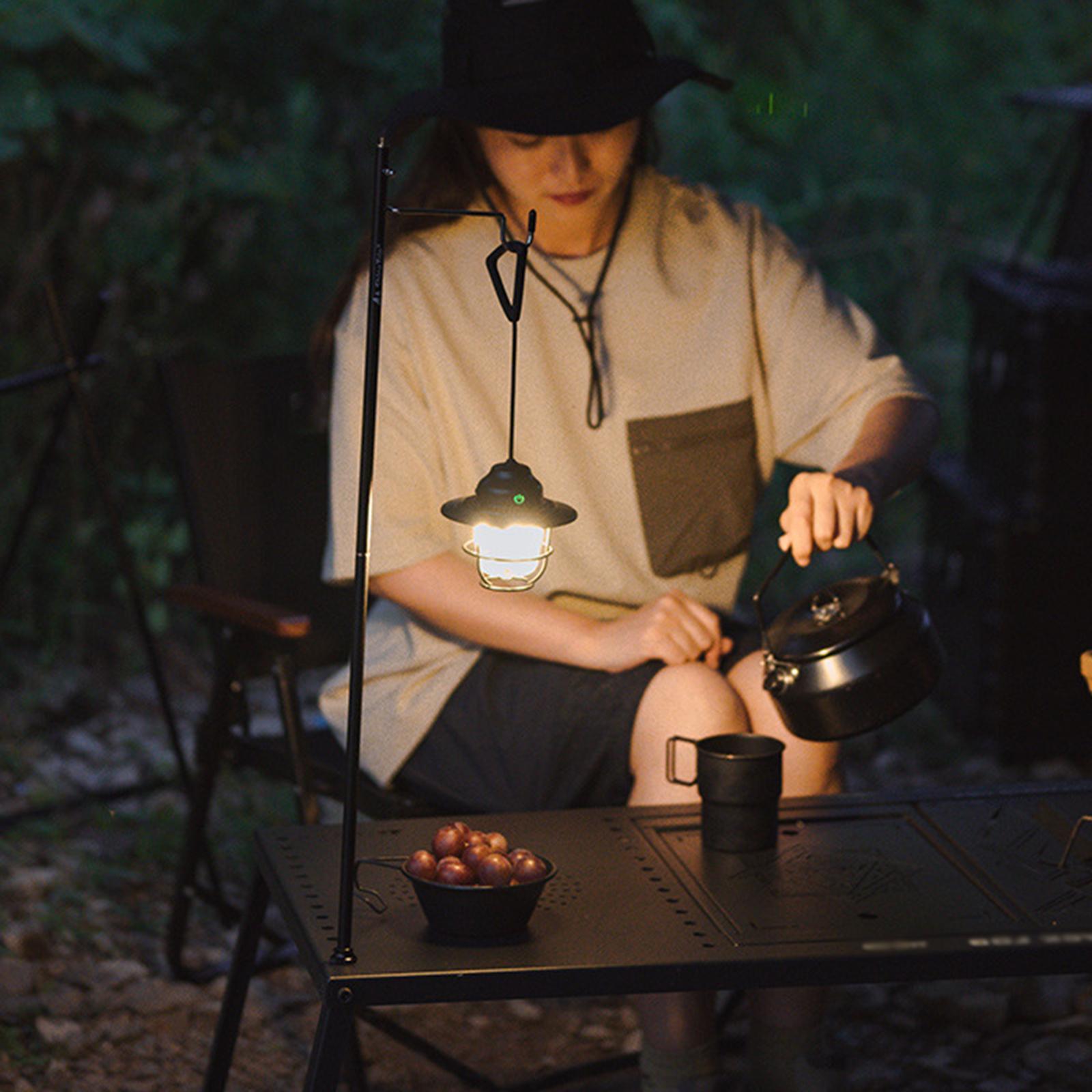 LED Camping Lantern Dimmable Rechargeable Tent Lamp for Indoor BBQ Traveling