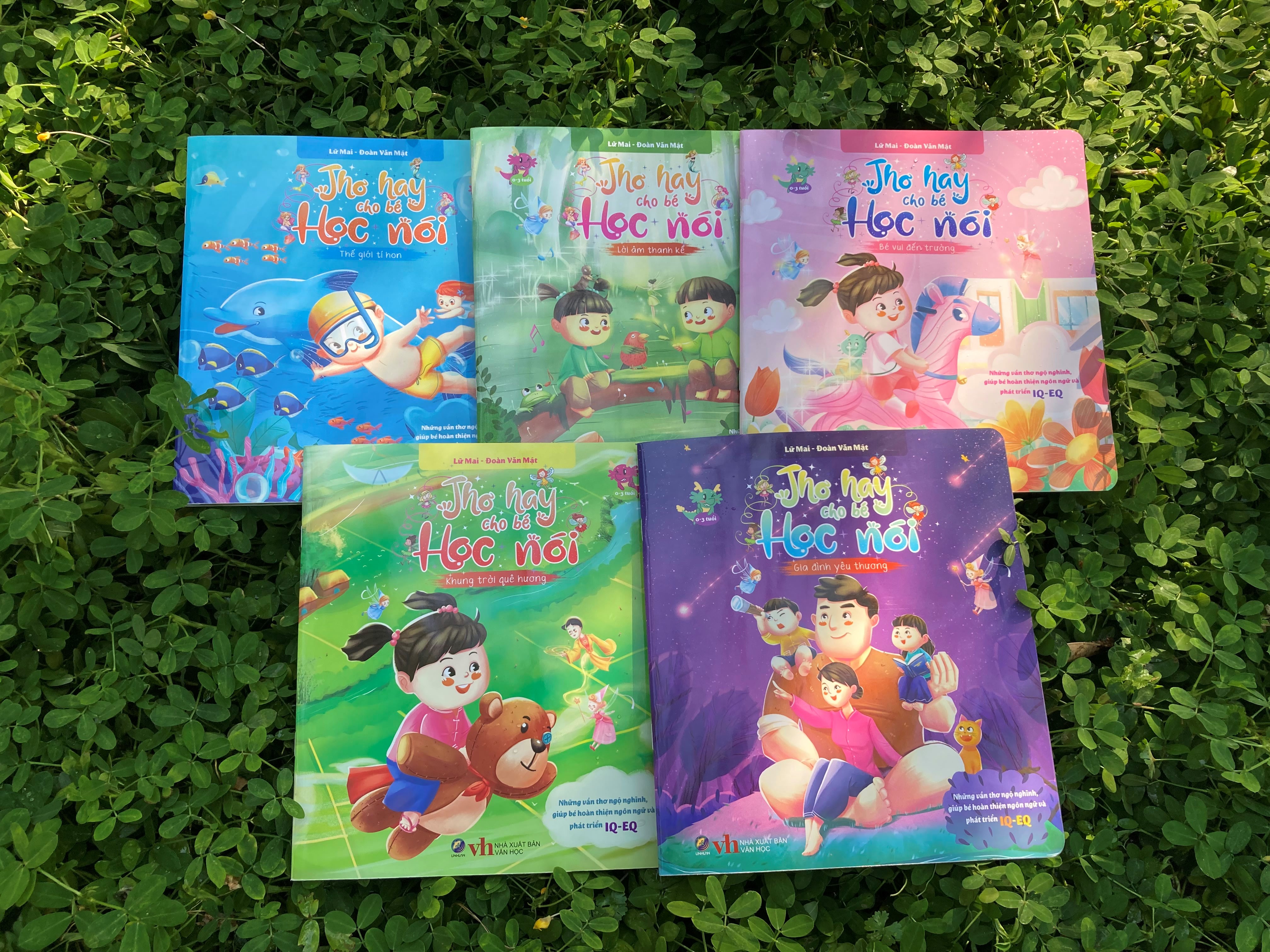 Combo - Thơ hay cho bé học nói 5T - Những vần thơ ngộ nghĩnh, giúp bé hoàn thiện ngôn ngữ và phát triển IQ-EQ