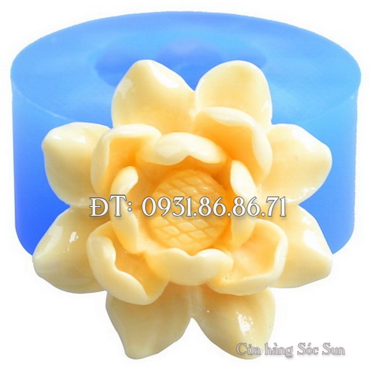 Khuôn silicon hoa sen - Mã số 1081