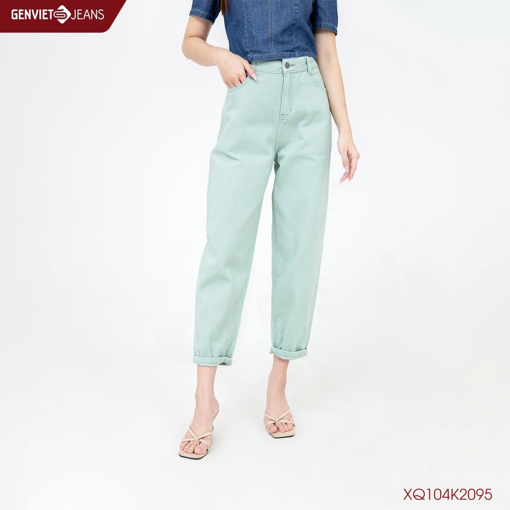 Quần Dài Nữ Kaki Thời Trang Baggy GENVIET XQ104K2095
