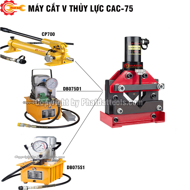 Máy Cắt Sắt V Thủy Lực CAC75
