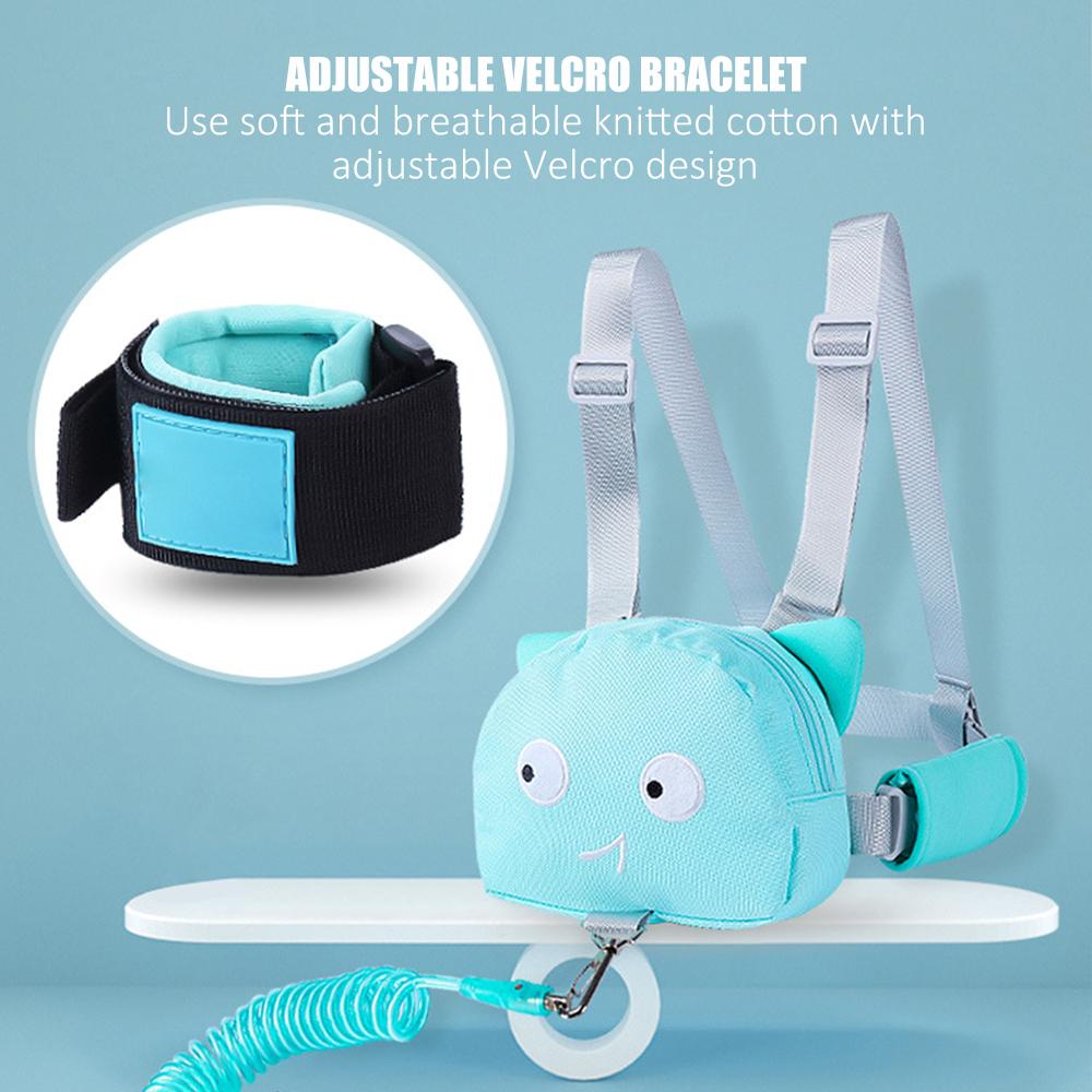 Kid Chống Mất Cổ Tay Dây Túi Dây Xích An Toàn Dây Nịt Trẻ Em Chống Mất Ba Lô Cho Bé Ngoài Trời Đi Dạo Chống Lạc tay Ban Nhạc Ba Lô