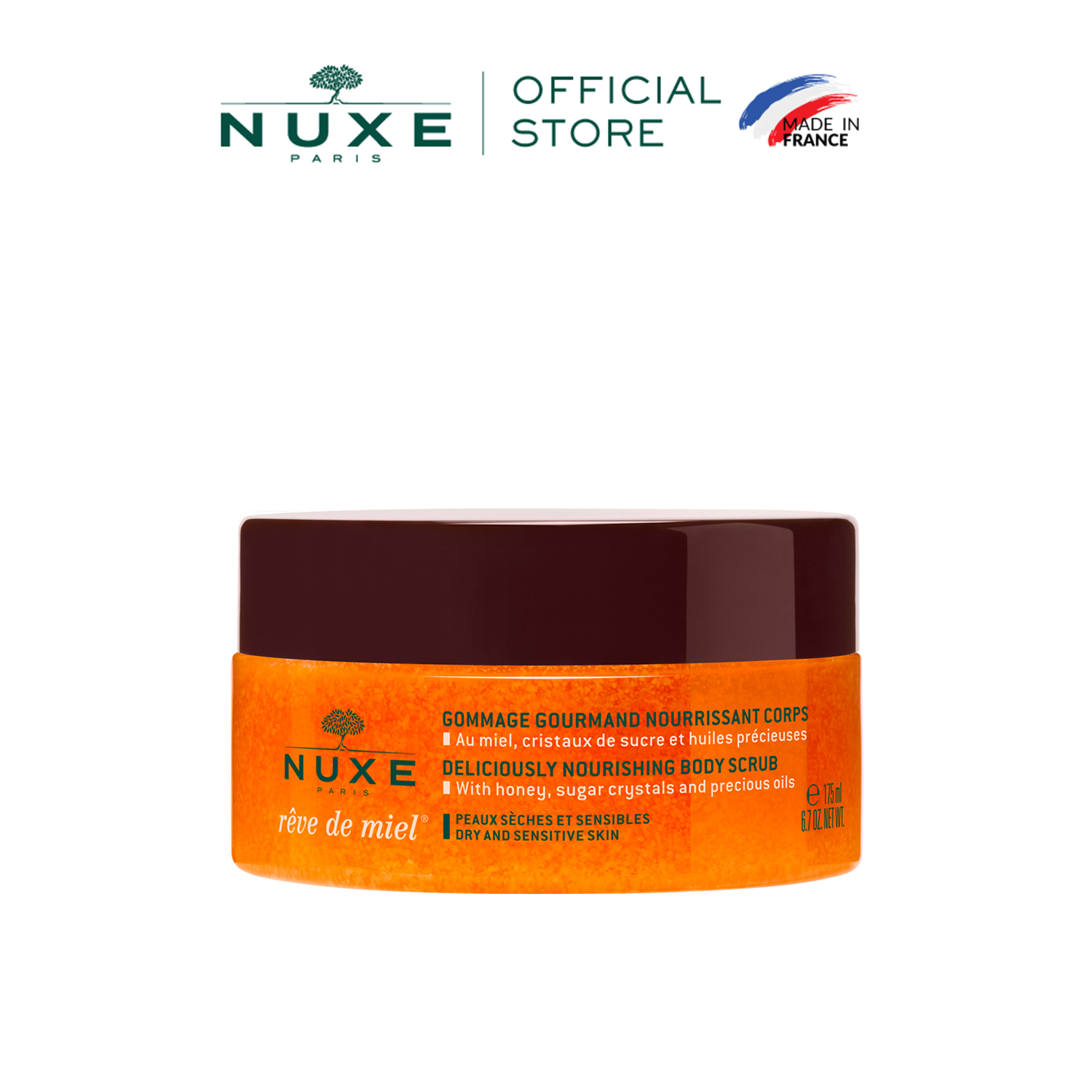 Tẩy tế bào chết Nuxe Rêve de Miel® 175ml