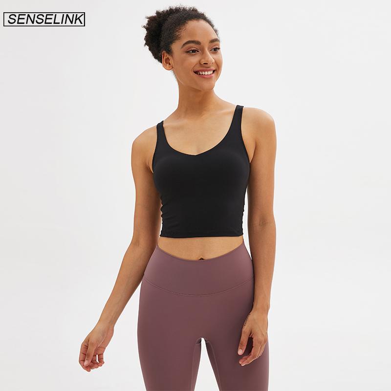 SENSELINK Áo Ngực Nữ Thể Thao Tập Yoga Trong Nhà Và Ngoài Trời Áo Ngực Áo Vest Nữ