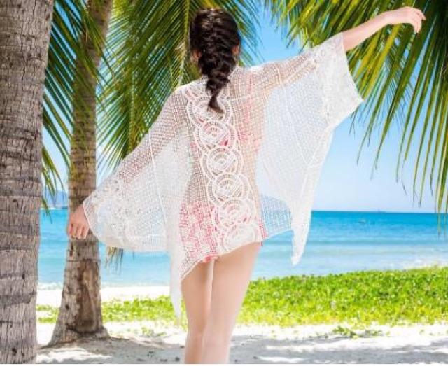 Áo lưới choàng ngoài bikini