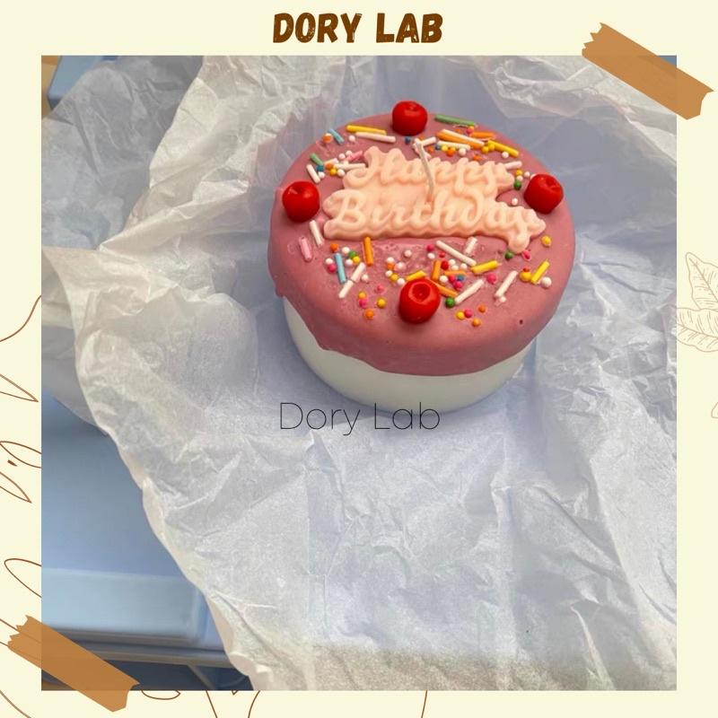 Nến Thơm Tạo Hình Bánh Sinh Nhật HPBD Trang Trí Theo Yêu Cầu - Dory Lab