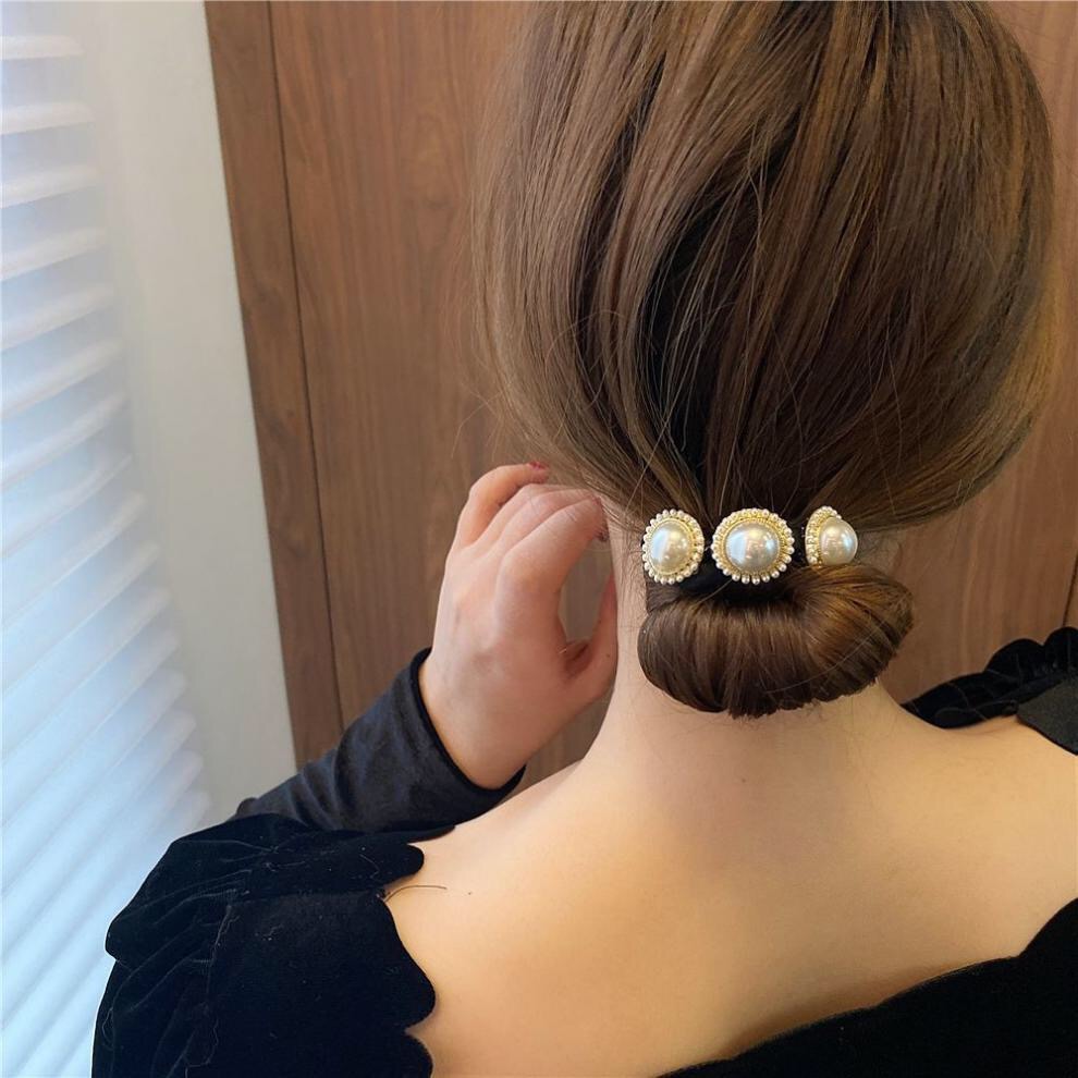 Kẹp búi tóc, kẹp tóc Hàn Quốc quấn tóc đính ngọc trai phong cách Hotgirl cực đẹp SC25