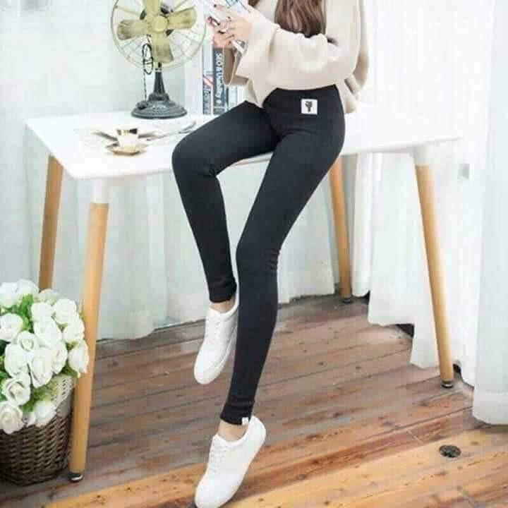 Quần legging lót lông, quần lót lông hình mèo siêu cute, quần giữ nhiệt giữ ấm mùa đông