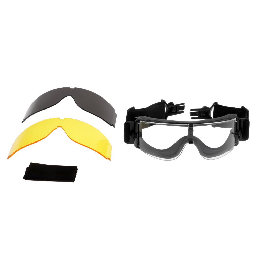 Tactical X800 Goggles Glasses Eyes Protecting for FAST MICH Helmet