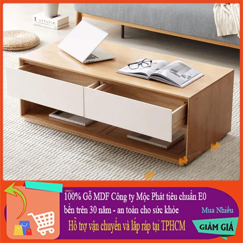 Made in VN - Bàn sofa hiện dại kiểu dáng đẹp - gỗ mdf 17mm công ty Mộc Phát độ bền trên 30 năm AN079