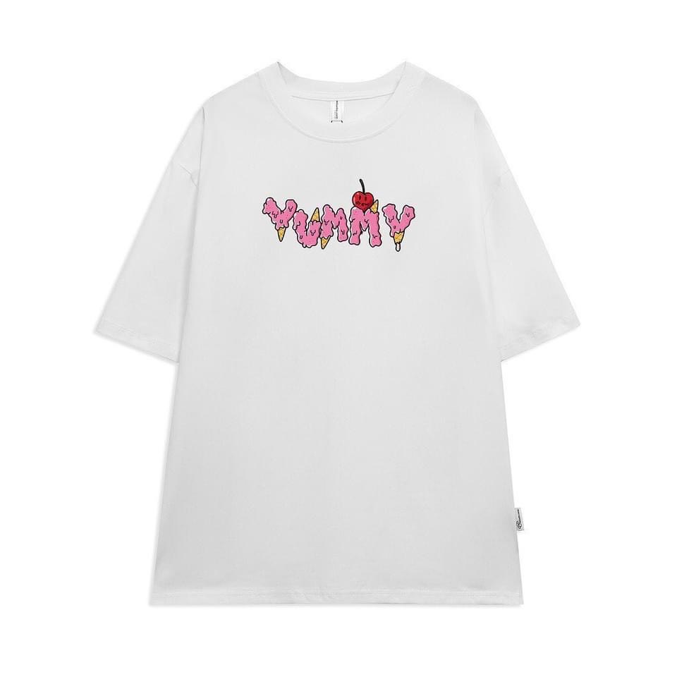Áo Phông Nam Nữ Form Rộng Tay Lỡ Unisex Freesize - YUMMY - Vải Cotton Mịn Mát Kita Unisex