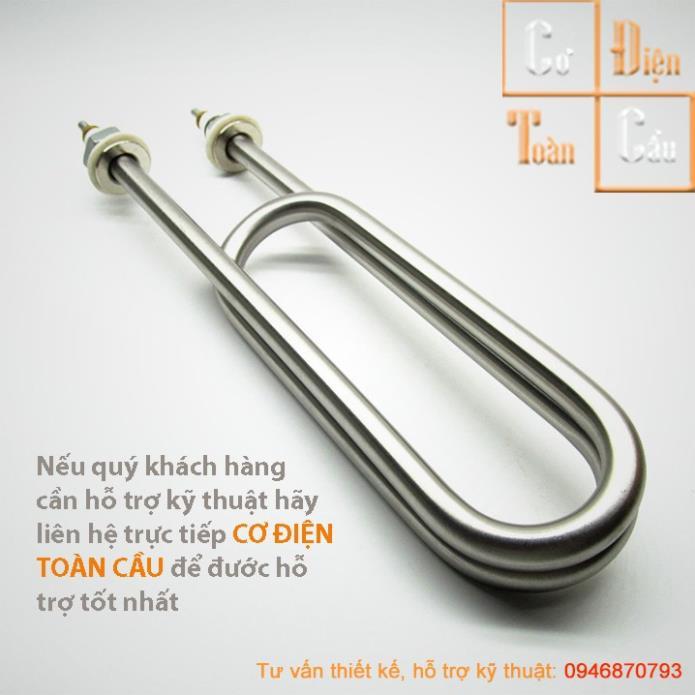 Thanh nhiệt chữ U kép, Thanh nhiệt tủ cơm,vòng nhiệt đun nước inox 304