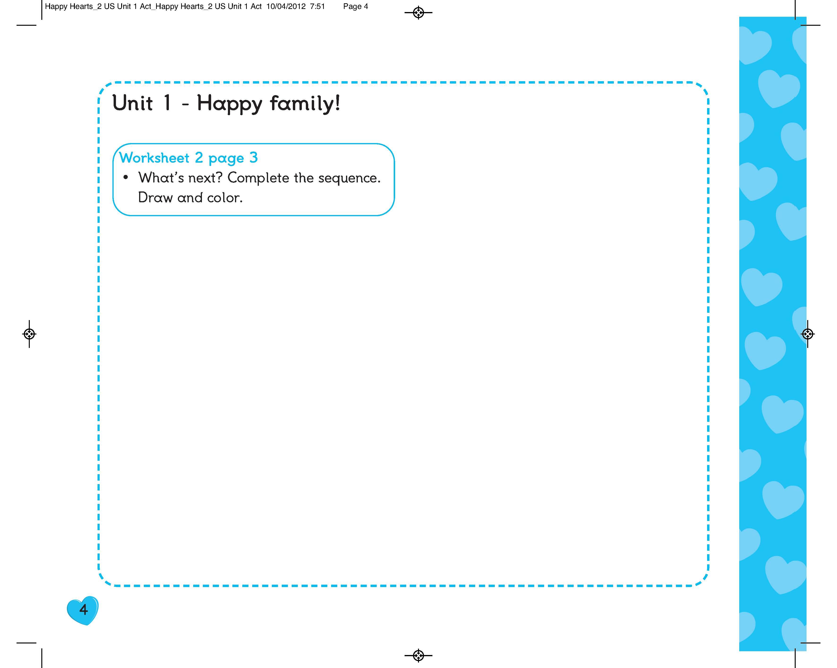 Happy Hearts US 2 Activity Book