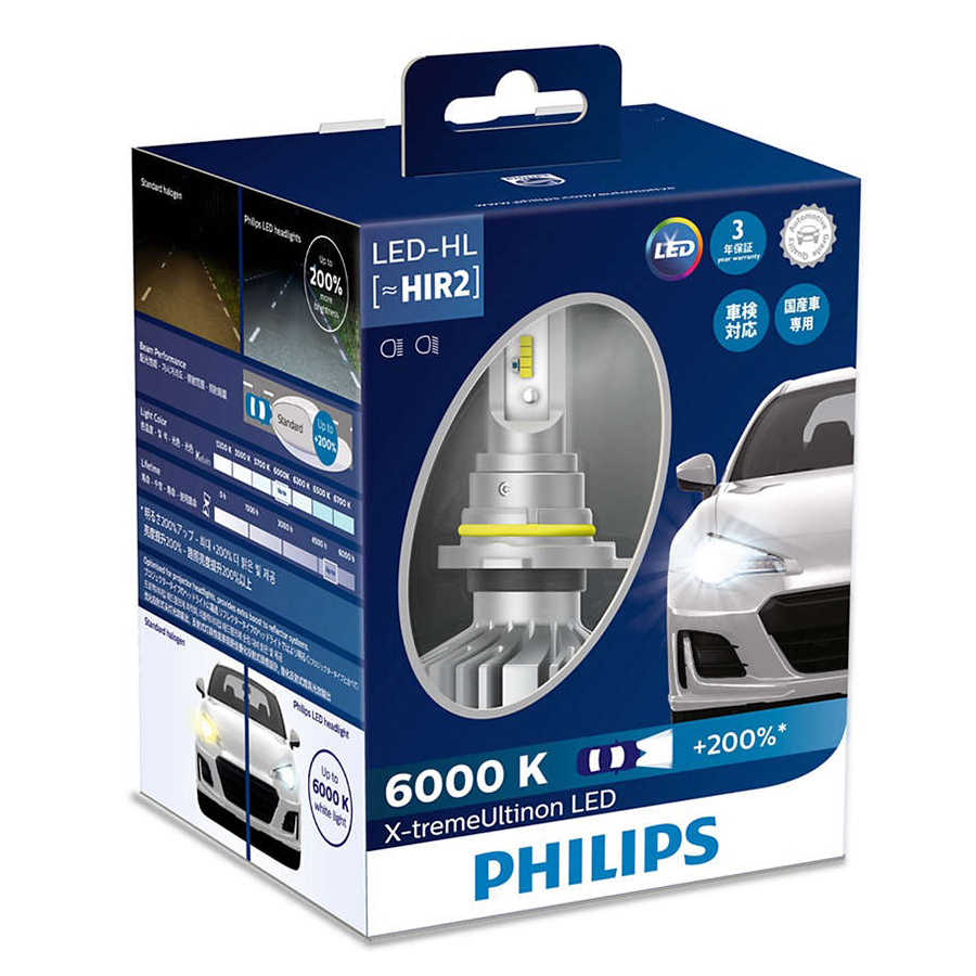 Bóng Đèn Pha Ô tô, Xe hơi Philips X-tremeUltinon LED HIR2 11012XUX2 6000K+ 200% (25W)