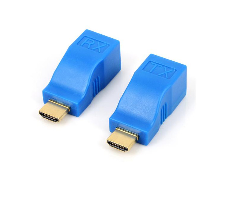 Bộ kéo dài HDMI Extender 30m qua cáp mạng Cat5E,6 chuẩn RJ45 AZONE