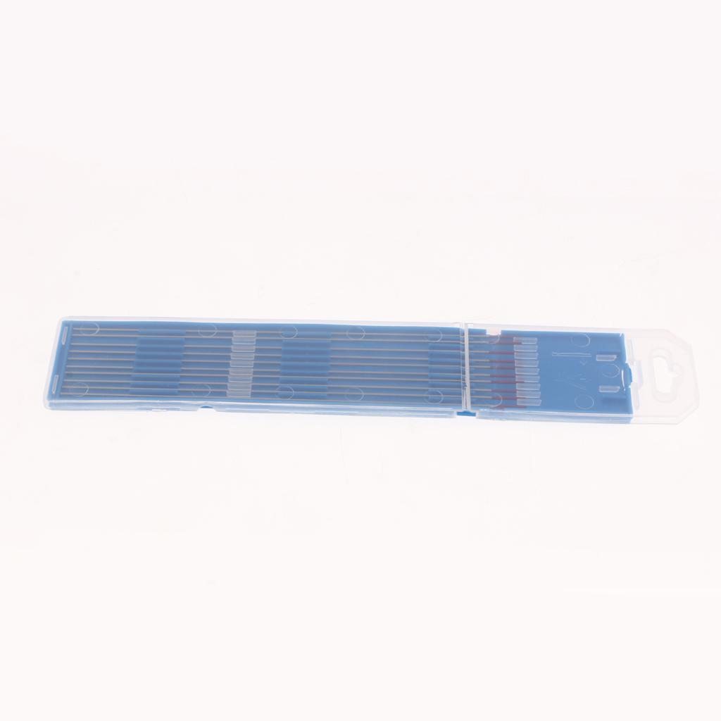 10 Pieces WT20 1/25 x5.9inchh 2% Thoriated Red Tungsten Electrodes Welding Tig Rods