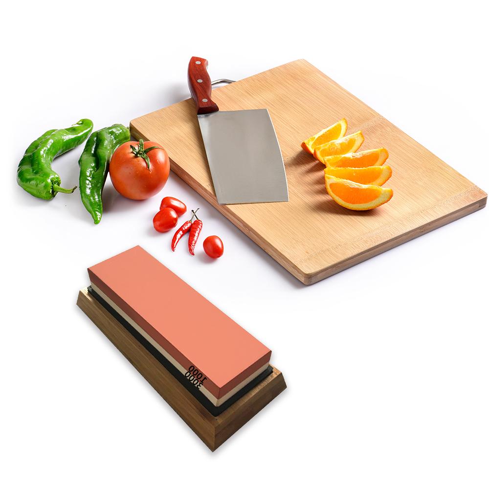 Đá Mài 400/1000 3000/8000 Grit Dành Cho Mọi Lưỡi Dao, Với Dụng Cụ Mài Đế Chống Trượt Và Dẫn Hướng Góc