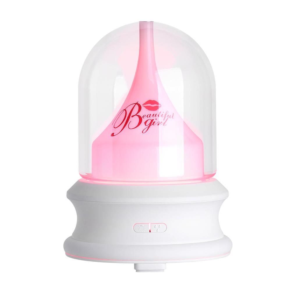 Máy khuếch tán tinh dầu tạo ẩm phun sương 100mL, có đèn LED nhiều màu sắc