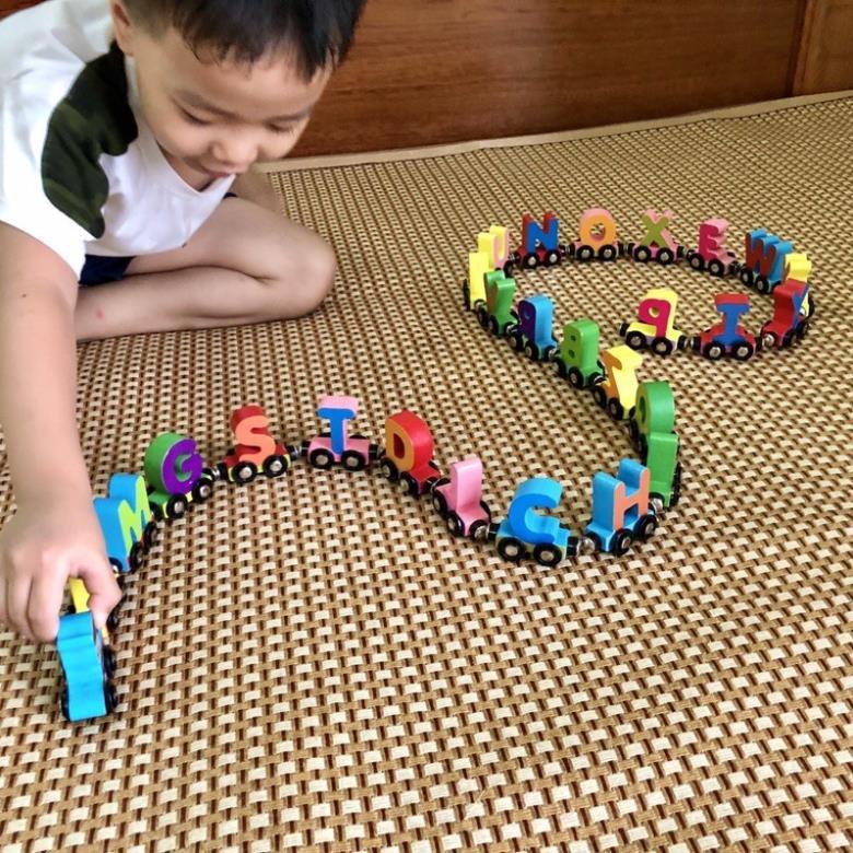 Đoàn tàu nam châm chữ/số