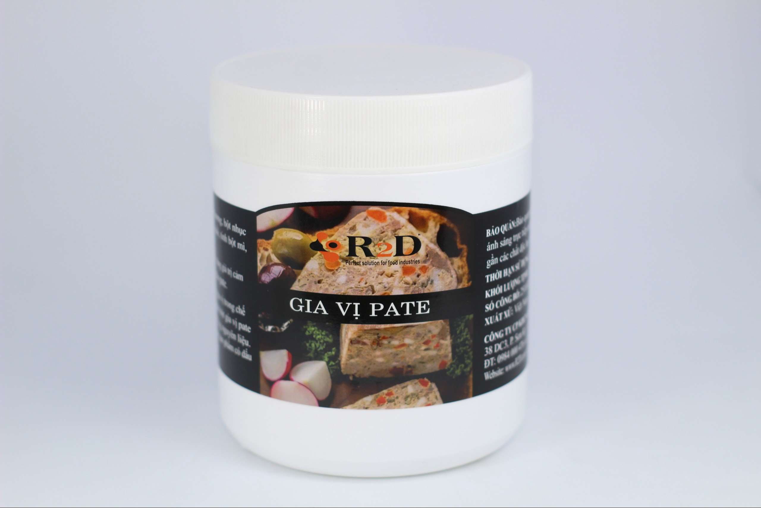 Nguyên liệu chế biến Pate hũ 1 Kg chính hãng Gia vị R2D