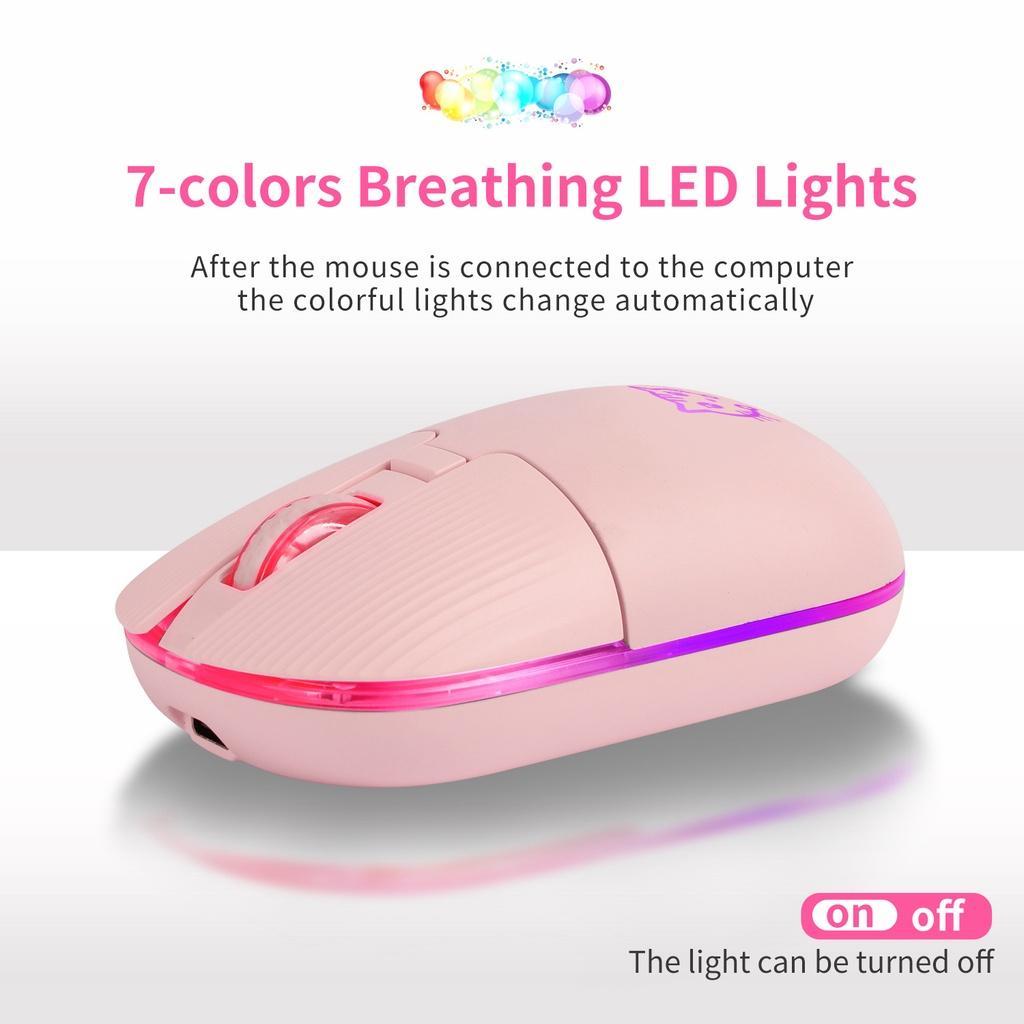 Chuột không dây NUOWA Bluetooth 2.4Ghz 2 trong 1 chất lượng cao  6 Nút Bấm Tiện Dụng