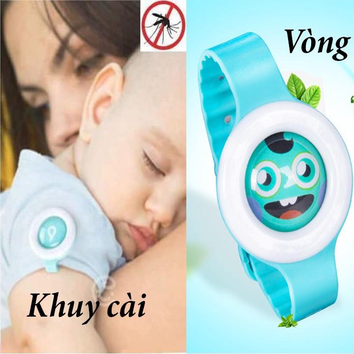 Vòng đeo tay / Khuy cài chống muỗi cho bé Bikit Hàn Quốc