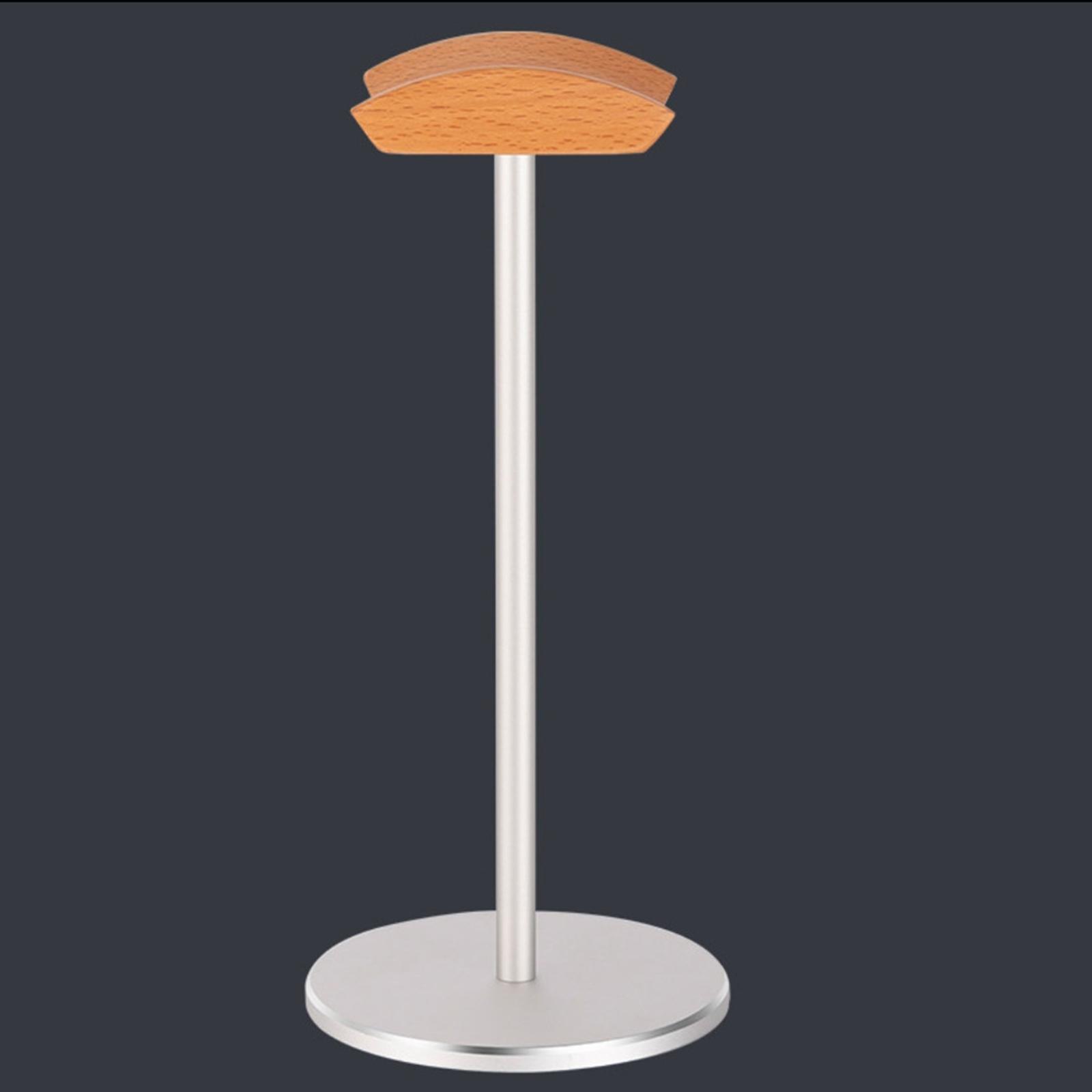 Tabletop Headphone Stand Earphone Stand with Aluminum Supporting Bar Flexible Headrest for All Headphones Size for Desktop Organization Display