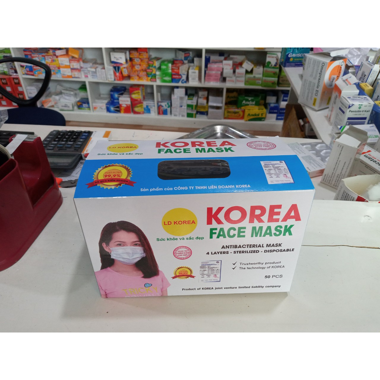 KHẨU TRANG Y TẾ KOREA, 04 LỚP