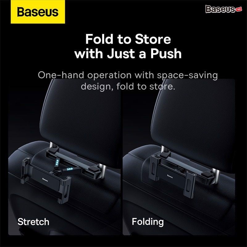 Giá kẹp Baseus JoyRide Pro Series Car Backseat Mount Smartphone/Ipad/Tablet dùng gắn lưng ghế sau ô tô SUTQ- Hàng chính hãng
