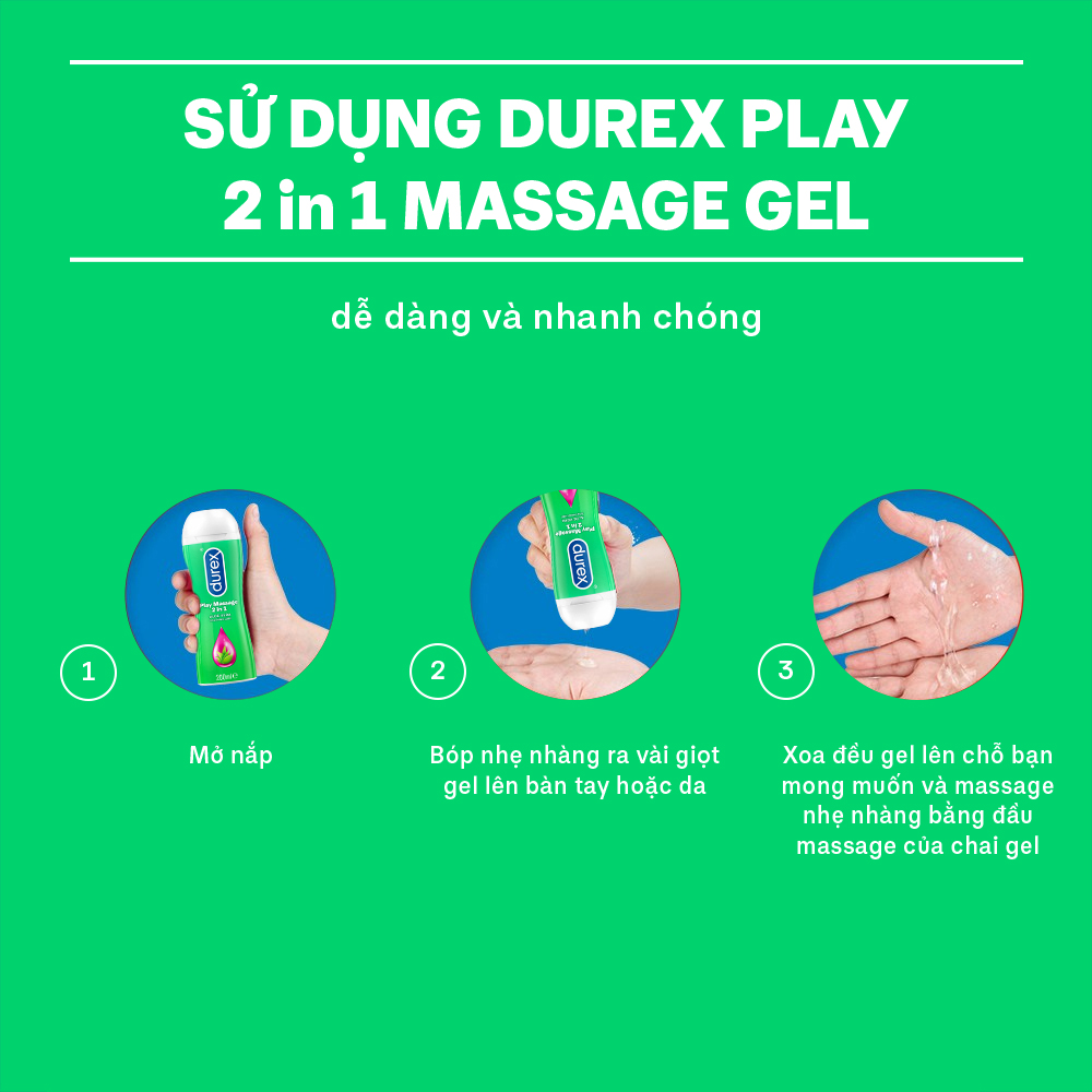 Durex Gel Bôi Trơn Play Massage 2 - in- 1 200ml