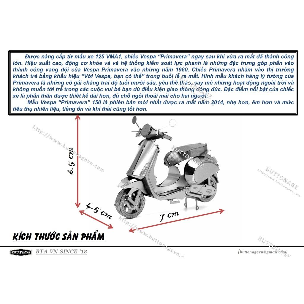 Mô Hình Lắp Ráp 3d Xe Vespa Primavera 150
