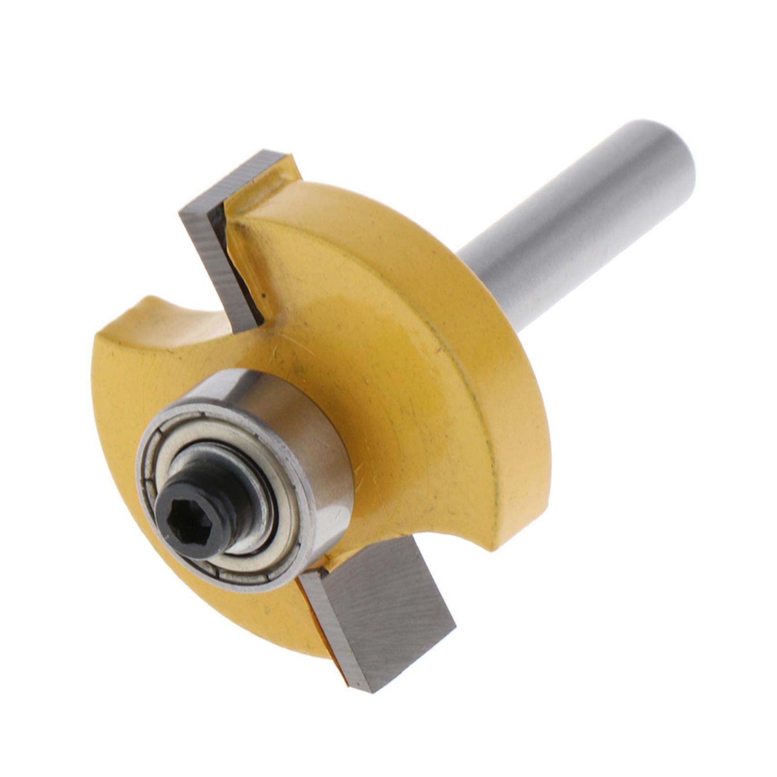 3/8" Diameter X 2" Height T-Slot Router Bit - 1/4" Shank Woodwork Tool