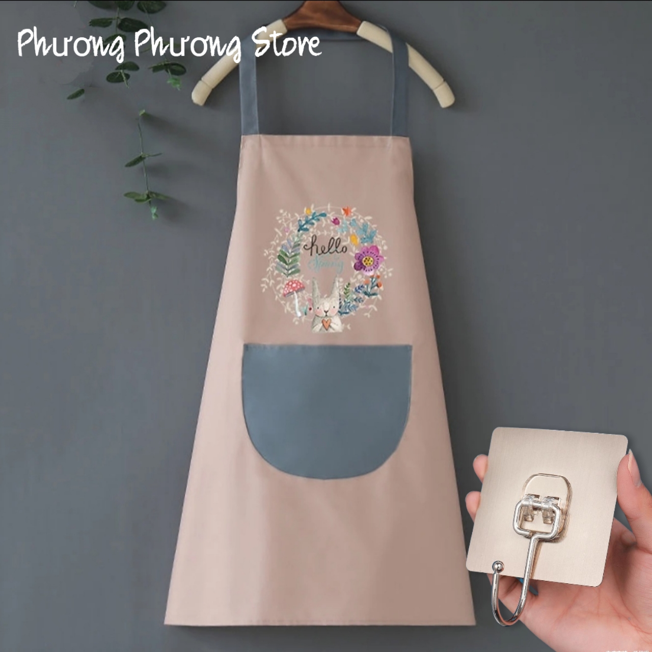 Tạp Dề Polime Không Thấm Nước, Sạch Sẽ Cute