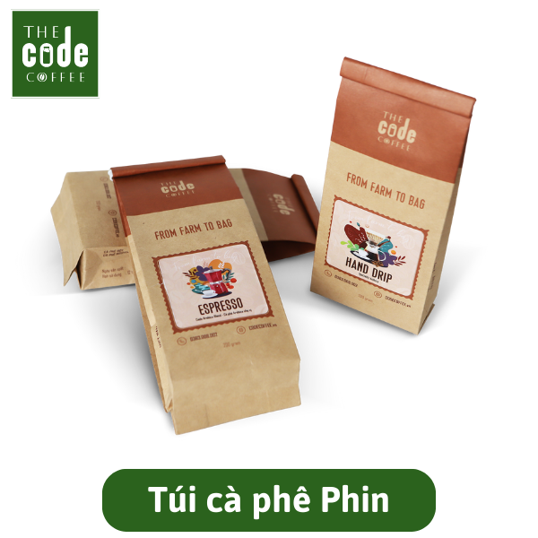 Hộp quà tặng Cà phê Phin và Phin lọc gốm Việt Nam cao cấp - Dạng hạt hoặc bột - Gói 200g - Phin Gift Box