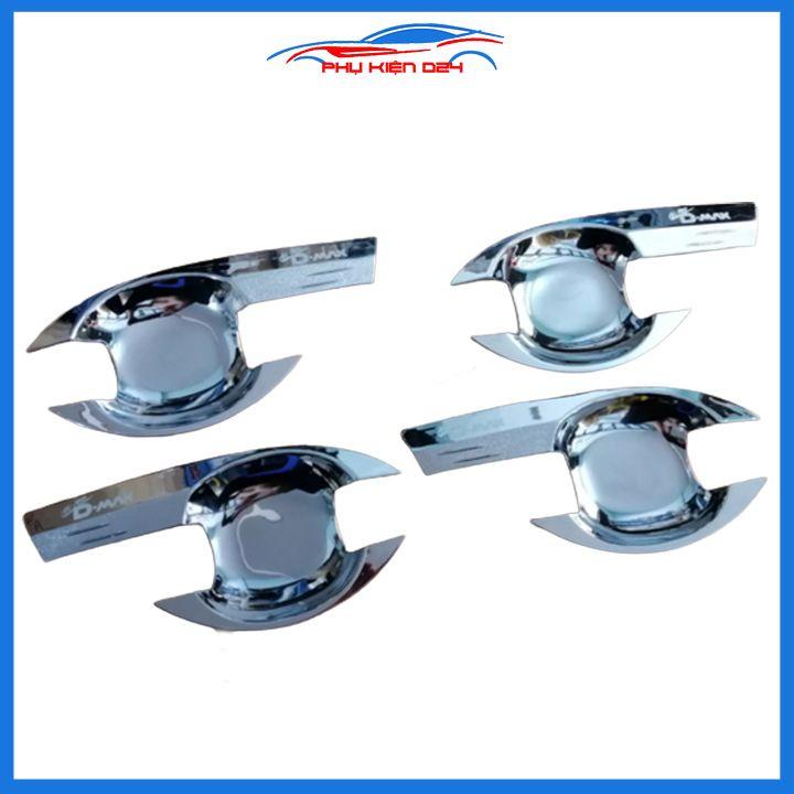 Ốp hõm mạ crom Dmax, D-Max sáng bóng chống trầy bảo vệ cửa xe ô tô
