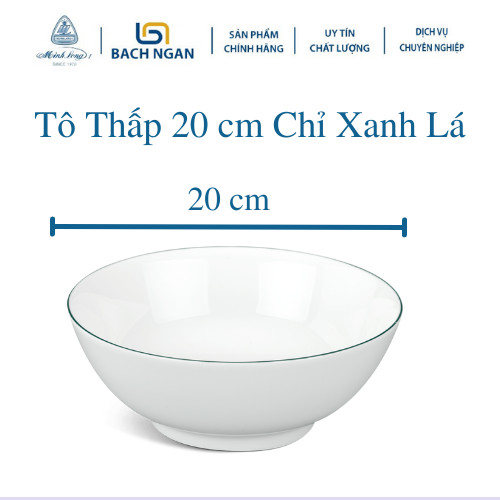 Bộ đồ ăn 6 người 24 sản phẩm Jasmine Chỉ Xanh Lá