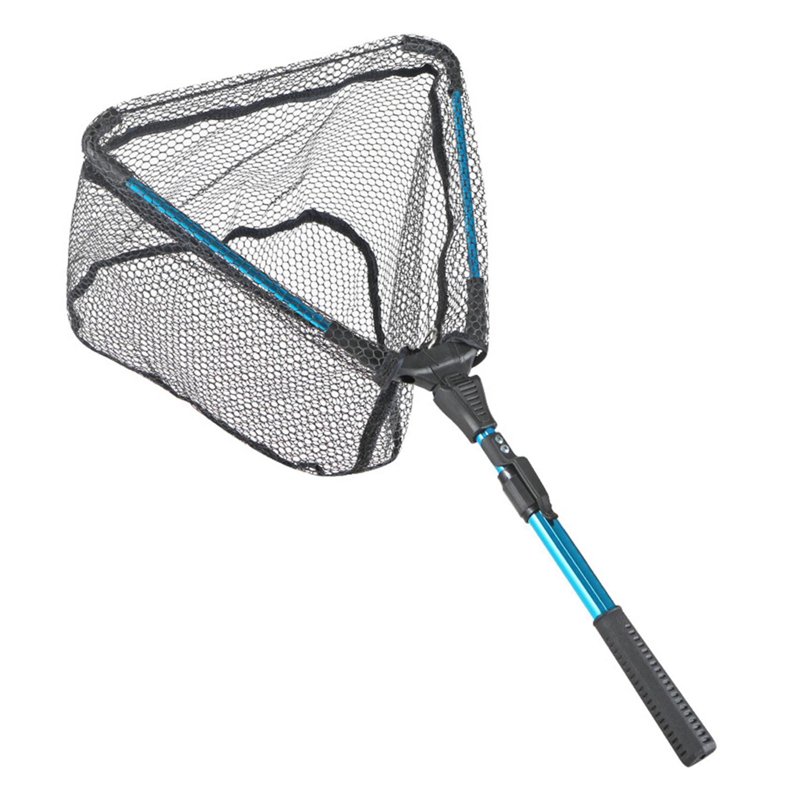 Fishing Mesh Net Fishing Accessories Lightweight Landing Net Fishing Collapsible Fish Net for Catfish Trout Freshwater Saltwater Sea Fishing